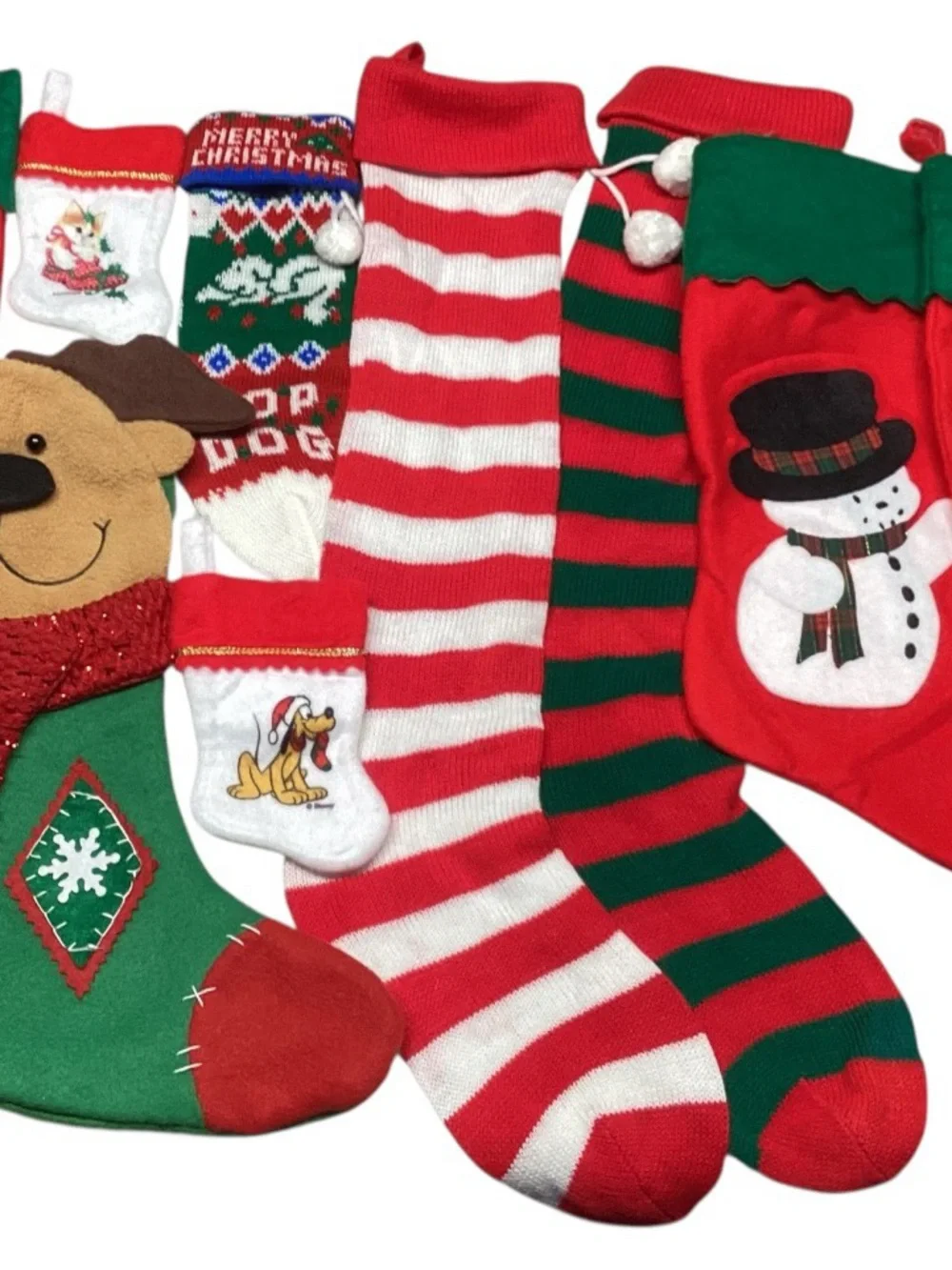 Lot of different Christmas Stockings little,Big,Dog,Reindeer